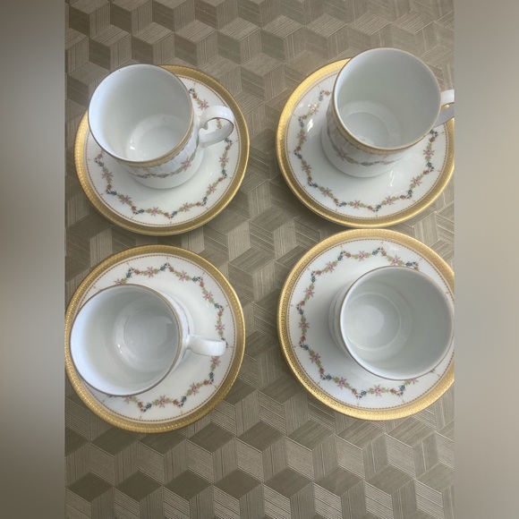 Tirshenreuth Bavaria Made in Germany Coffee set of 4 - Picture 2 of 16